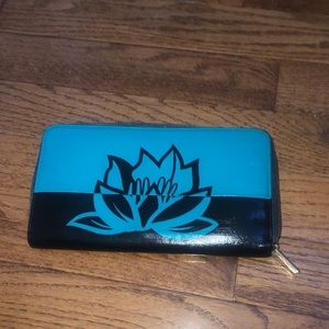 Celine wallet turquoise and brown